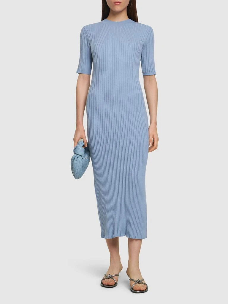 VARLEY Maeve Aria Rib Knit Midi Dress 1