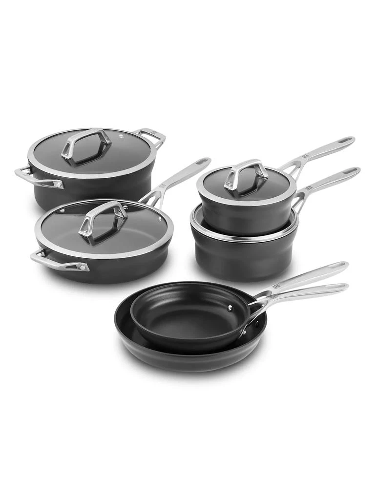 ZWILLING J.A. Henckels Motion Aluminum Hard Anodized Non-Stick 10-Piece Cookware Set 1
