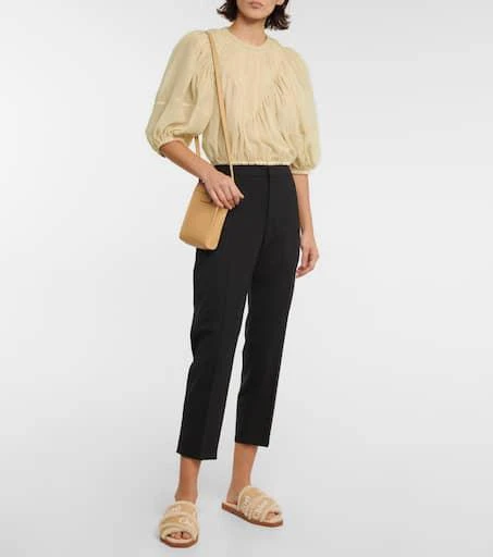 Chloé Pleated virgin wool top 2