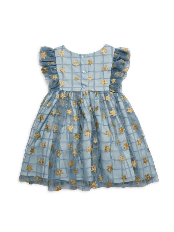 Pippa & Julie Baby Girl's Stella 2-Piece Star Glitter Dress & Bloomers Set 2