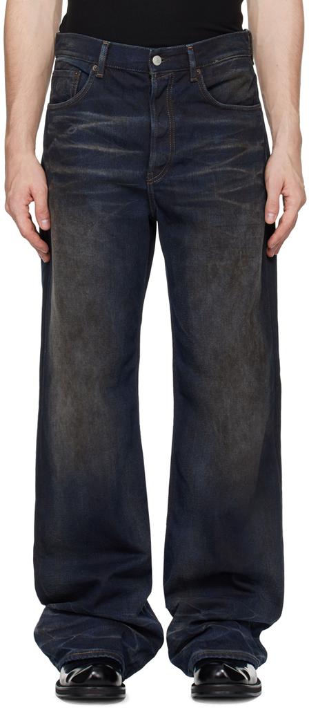 Acne Studios Navy Loose Fit 2021M Jeans - Pants - BeyondStyle
