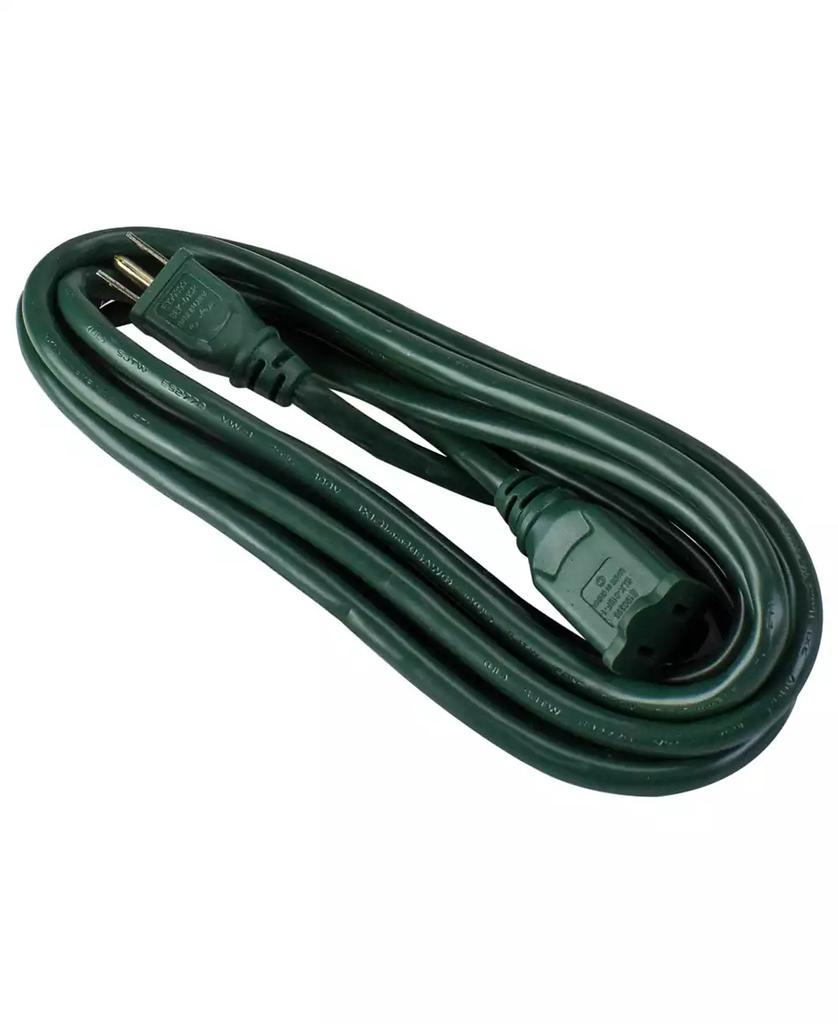 Northlight 12' 3-Prong Outdoor Commercial Extension Power Cord with Outlet Block