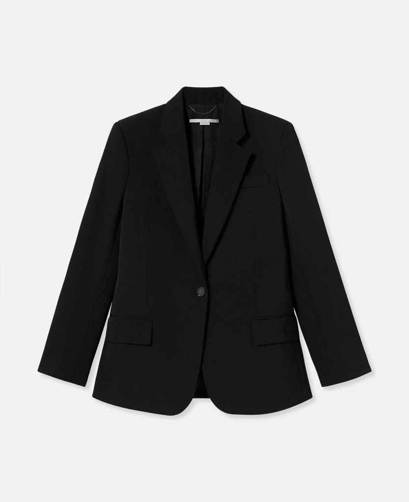 Stella McCartney Stella McCartney - Wool Flannel Slim Fit Boyfriend Blazer, , Size: 36