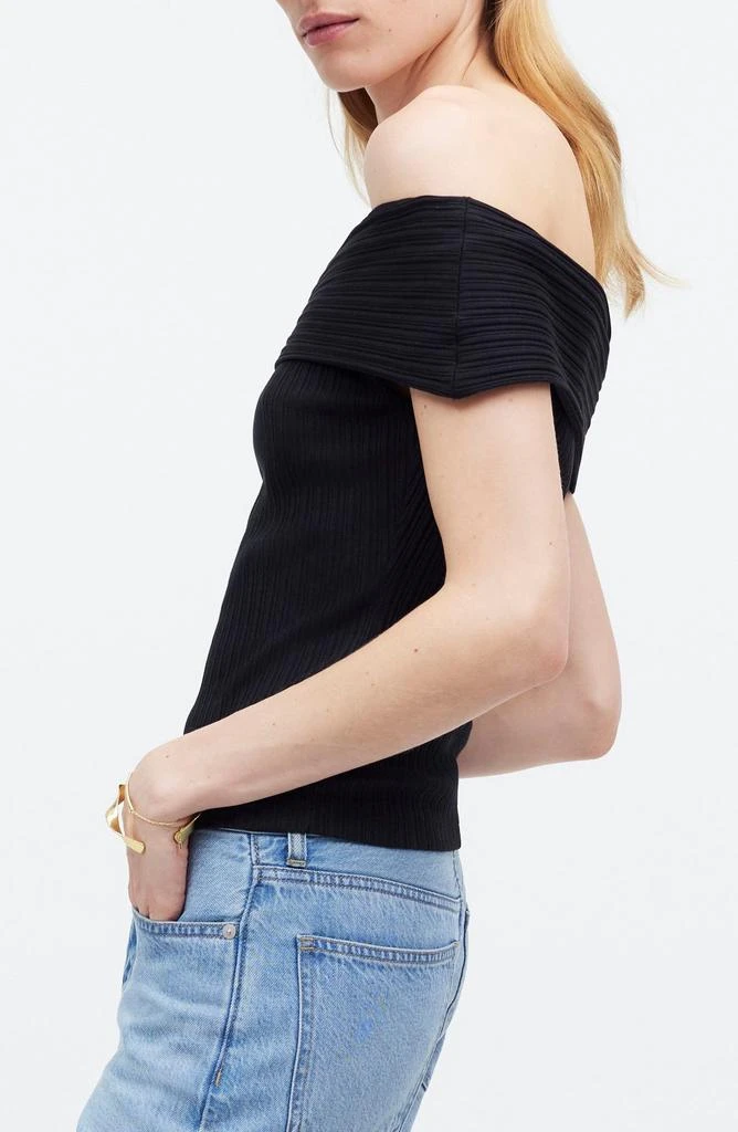 Madewell Rib Off the Shoulder Top 3