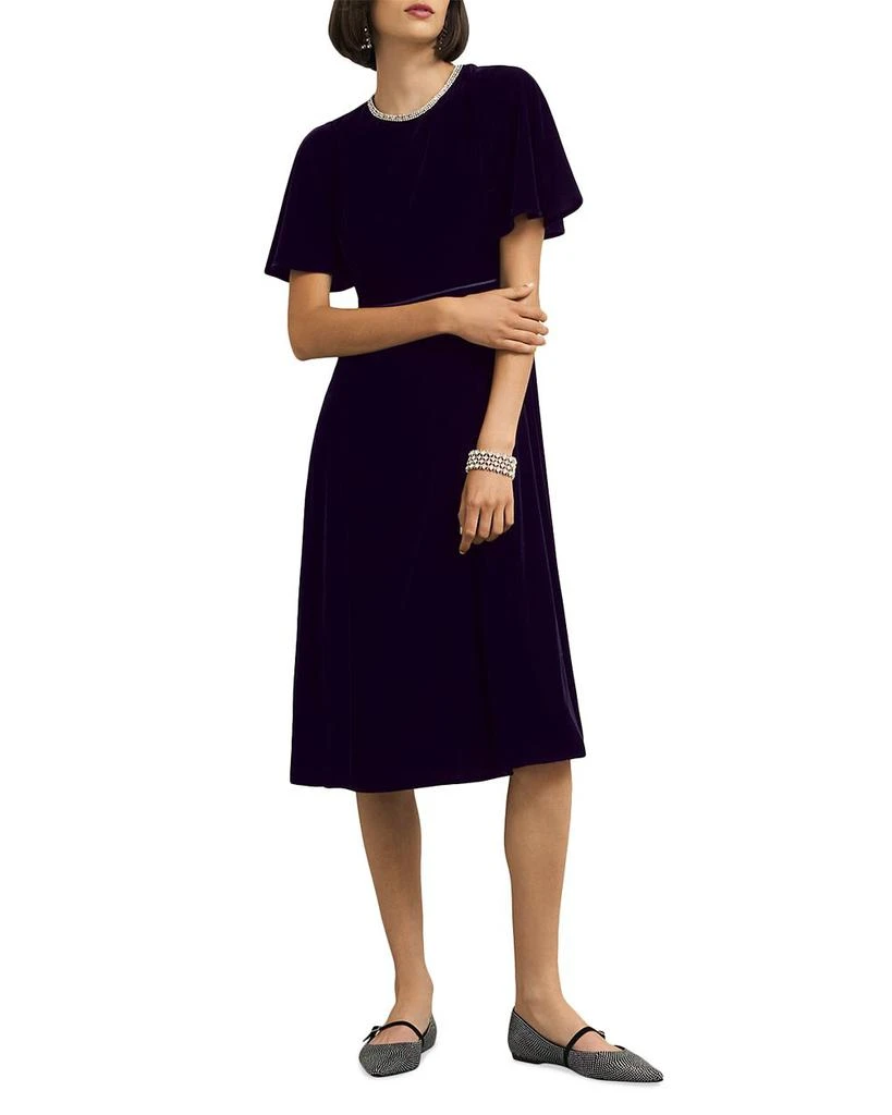 HOBBS LONDON Catalina Velvet Dress 2
