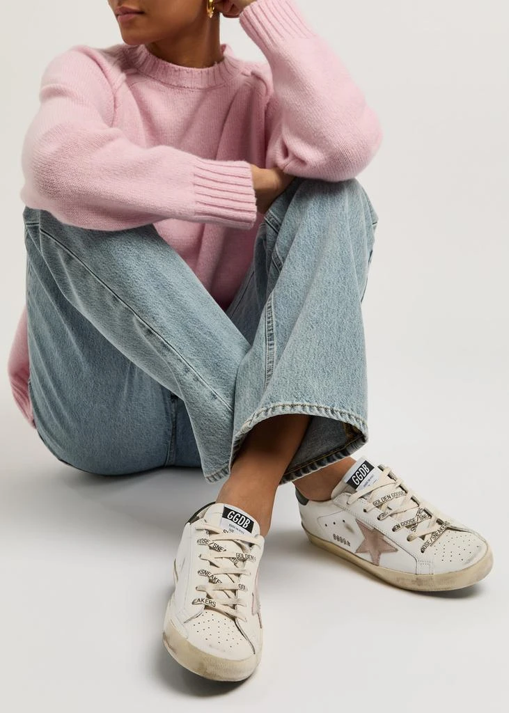 Golden Goose Super-Star distressed leather sneakers 5