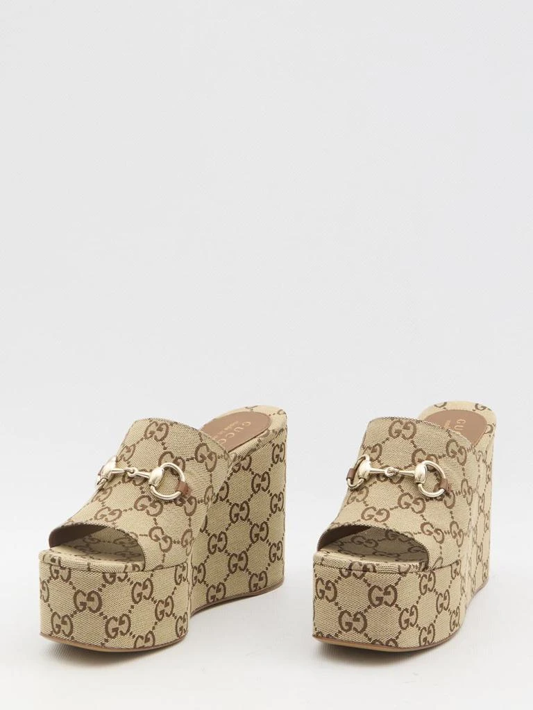 Gucci Gg Wedge Sandals 5