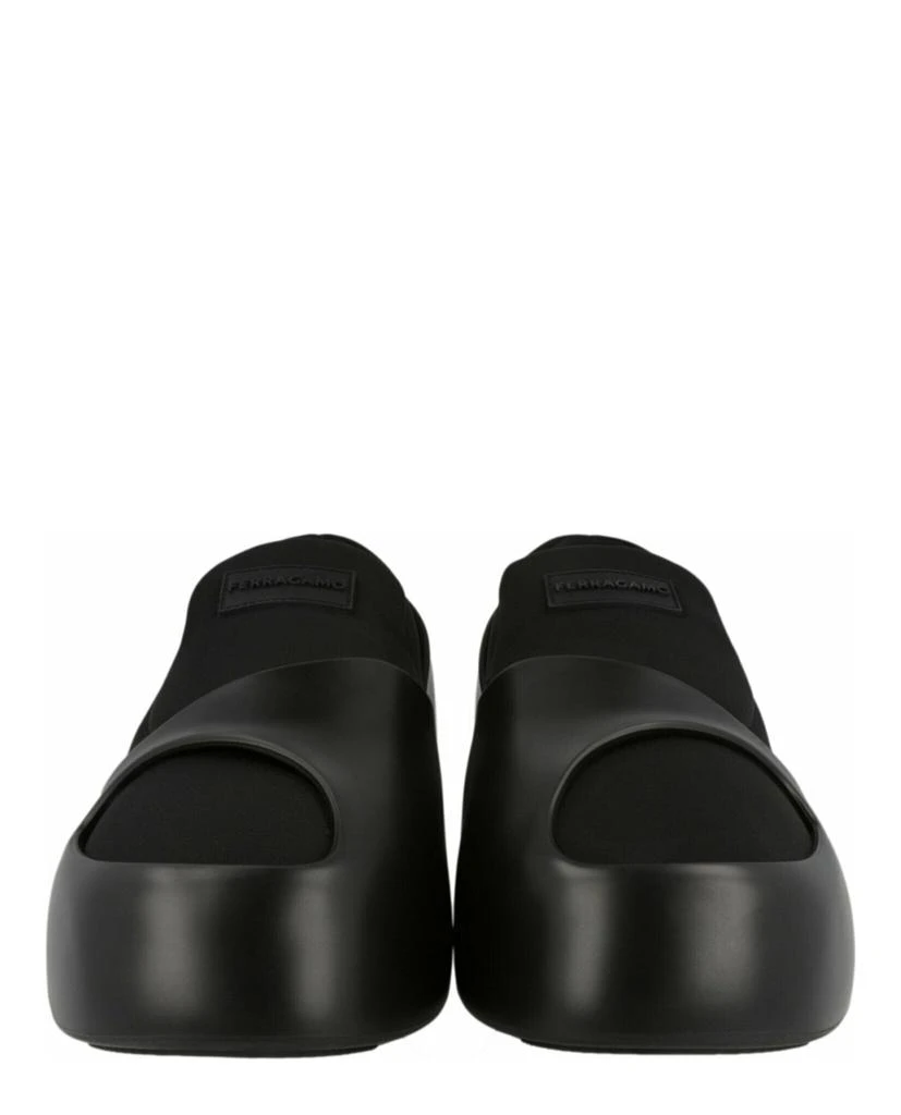 Salvatore Ferragamo Lunar Paneled Slip-On Sneakers 5