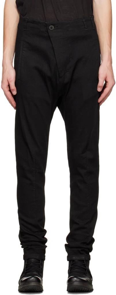 Boris Bidjan Saberi Black Resin-Dyed Trousers 1