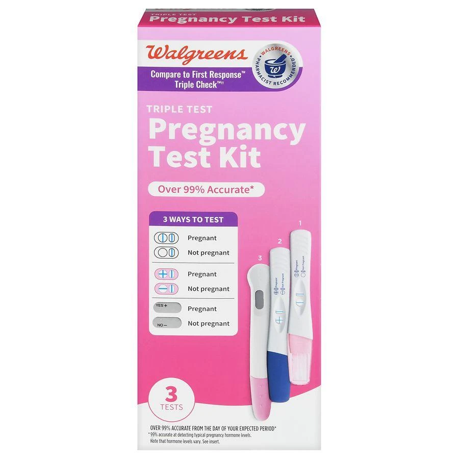 Walgreens Triple Test Pregnancy Test Kit 1