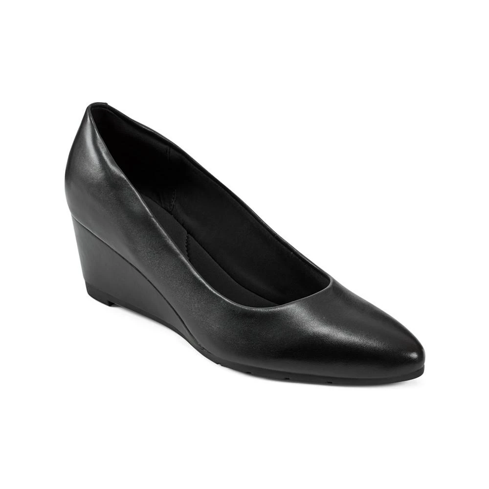 Easy Spirit Women's Eflex Jinger Slip-On Closed Toe Dress Wedge Pumps 1