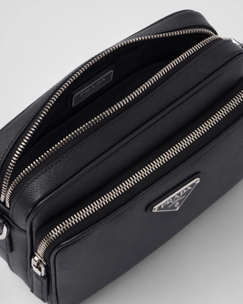 Prada BLACK LEATHER CROSSBODY BAG 5