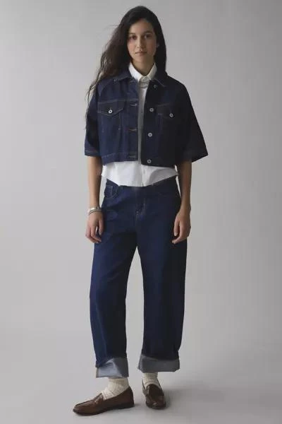 Urban Outfitters UO Scarlet Short Sleeve Boxy Denim Jacket 2