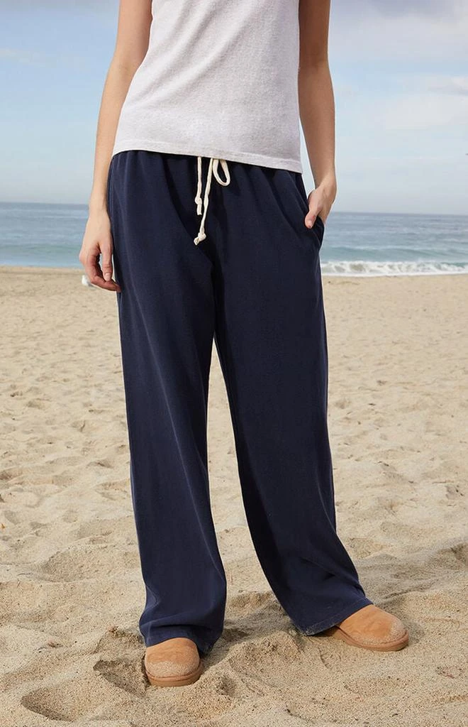 John Galt Navy Anastasia Tie Baggy Sweatpants 1