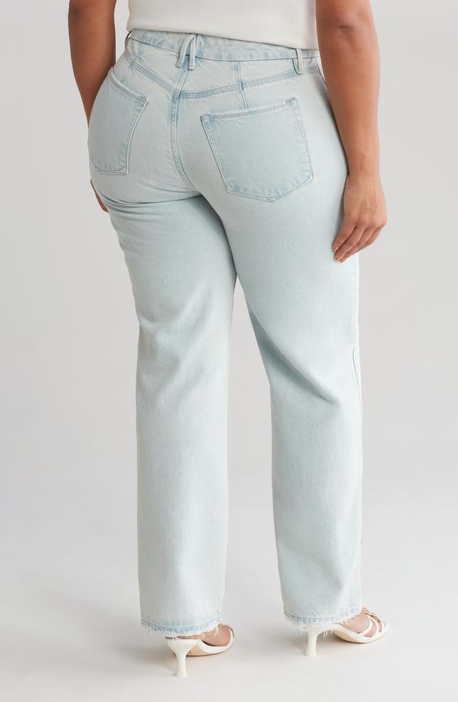 Good American Good '90s Shredded High Waist Relaxed Jeans