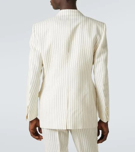 Tom Ford Dyllan pinstripe wool and silk blazer 4