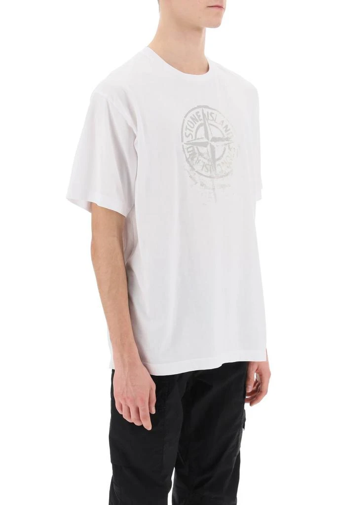 Stone Island t-shirt with reflective print 2