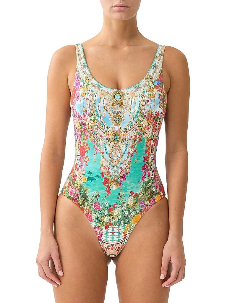 Camilla Meet Me In Mallorca Wide Strap Scoopneck One-Piece Swimsuit 3
