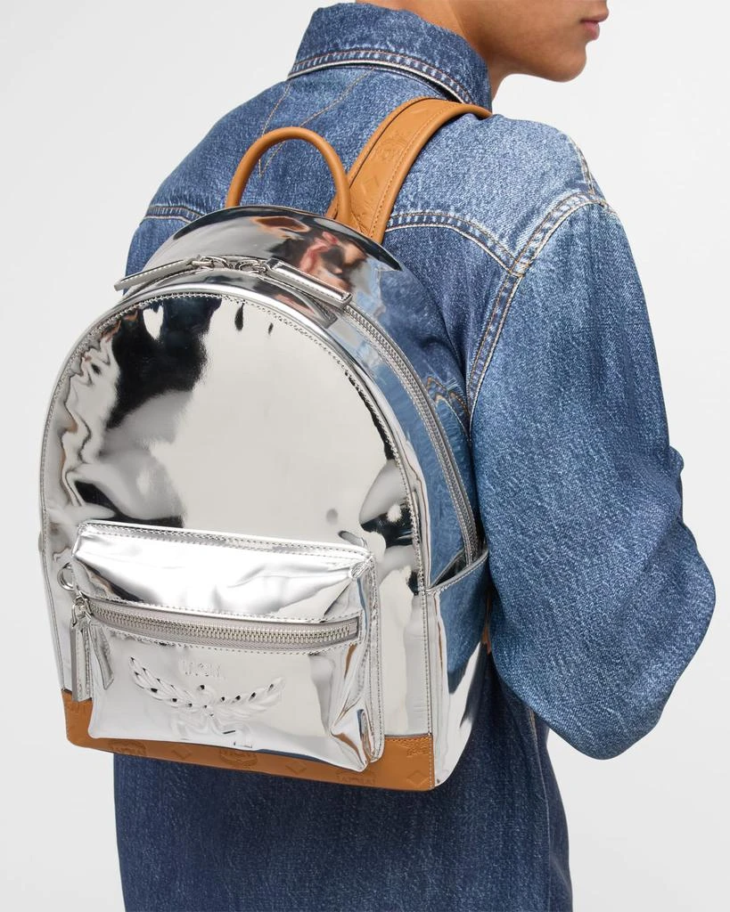 MCM Men's Stark Small Leather Backpack 2