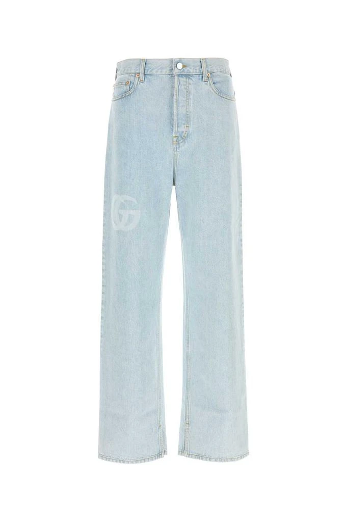 Gucci Gucci GG Logo Printed Baggy Jeans 1