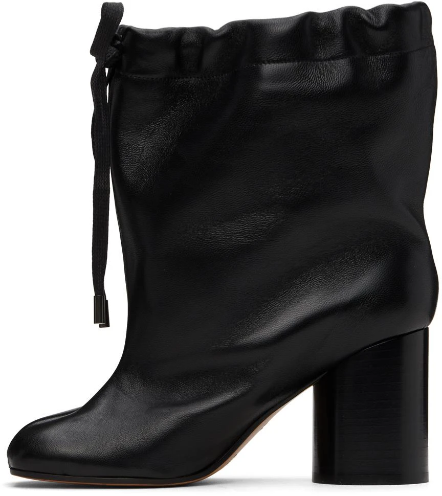 MAISON MARGIELA Black Tabi Drawstring Ankle Boots 3