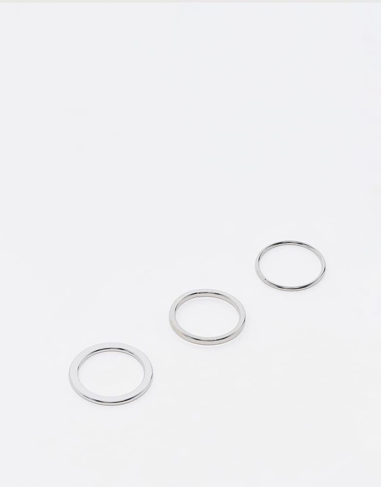 Weekday Weekday rings 3-pack in silver