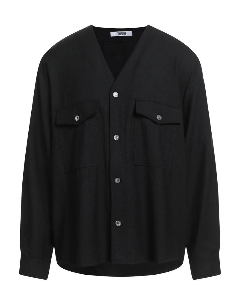 GRIFONI Solid color shirt 1