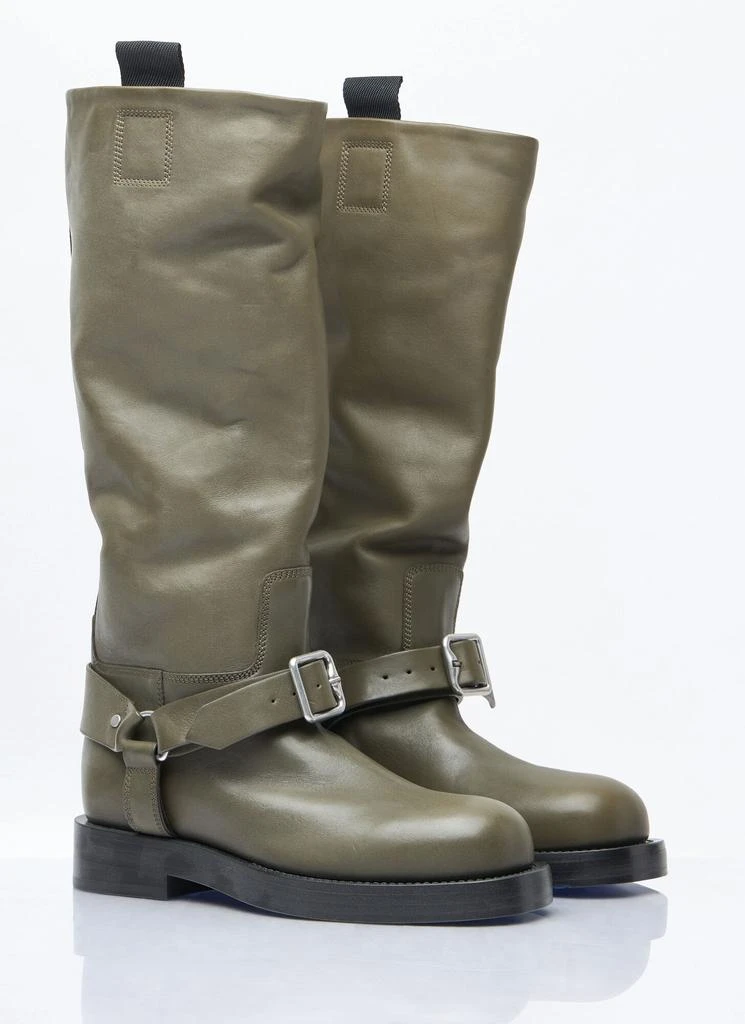 Burberry Leather Saddle High Boots 3