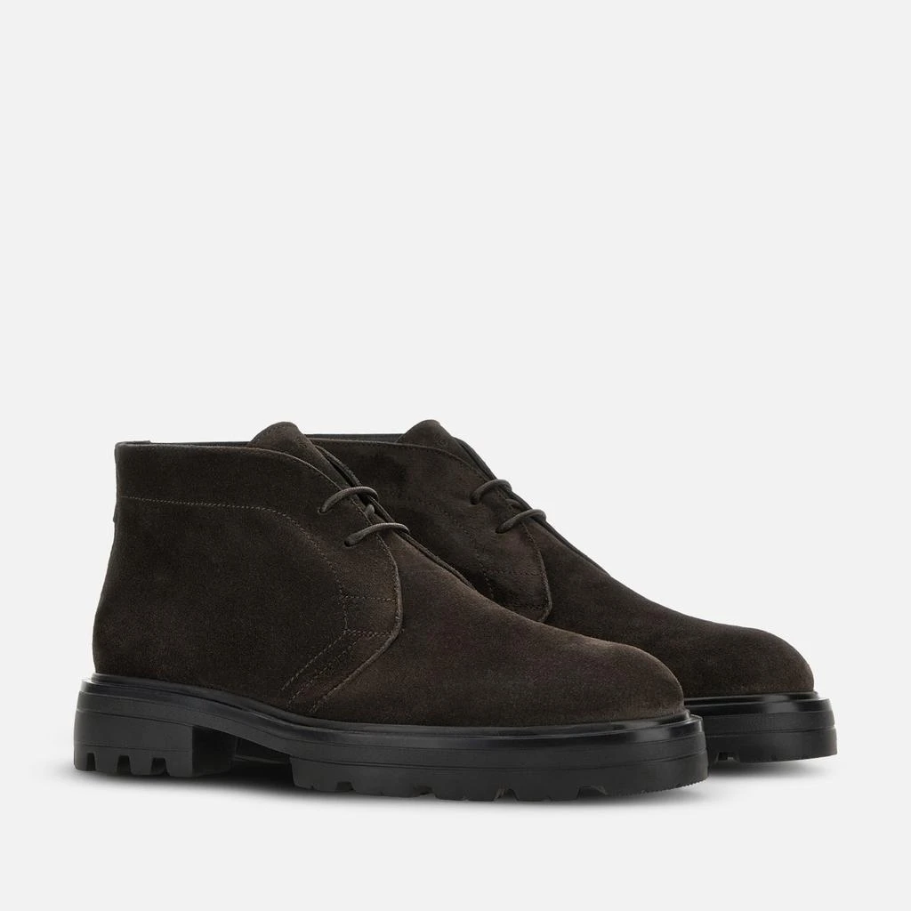 hogan Refined Brown Suede Lace-Up Shoes 2