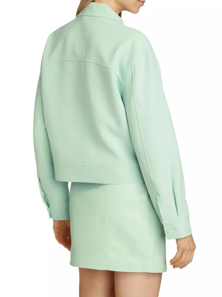 Susana Monaco Pebble Weave Oversized Cargo Jacket 5