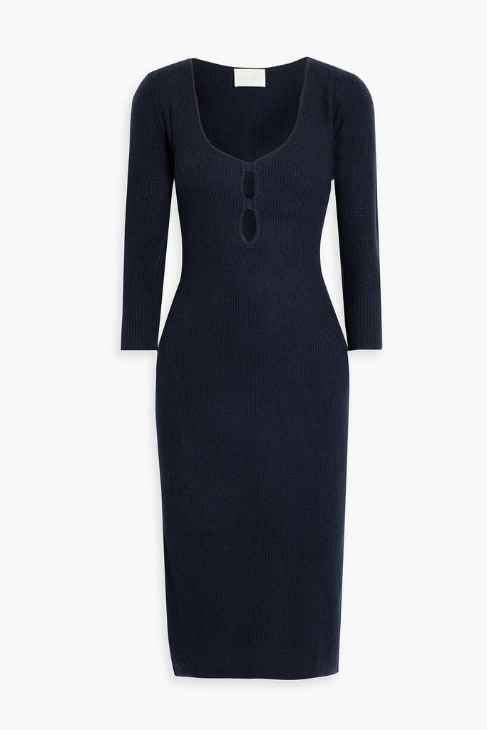 Michelle Mason Cutout ribbed-knit dress