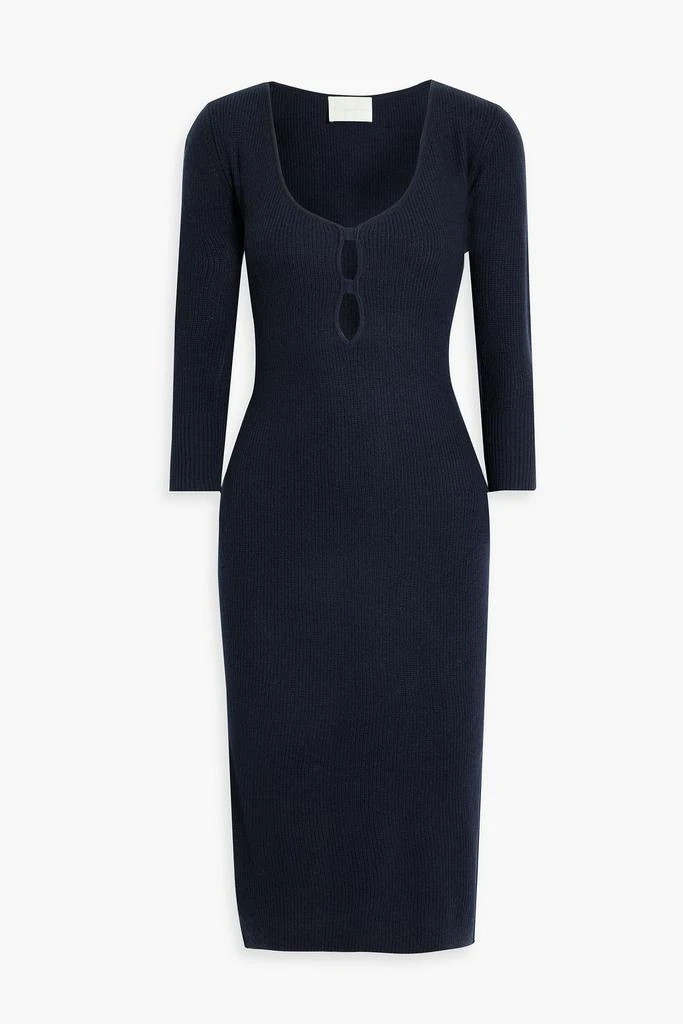 Michelle Mason Cutout ribbed-knit dress 1