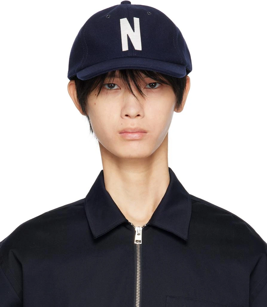 NORSE PROJECTS Navy Sports Cap 1