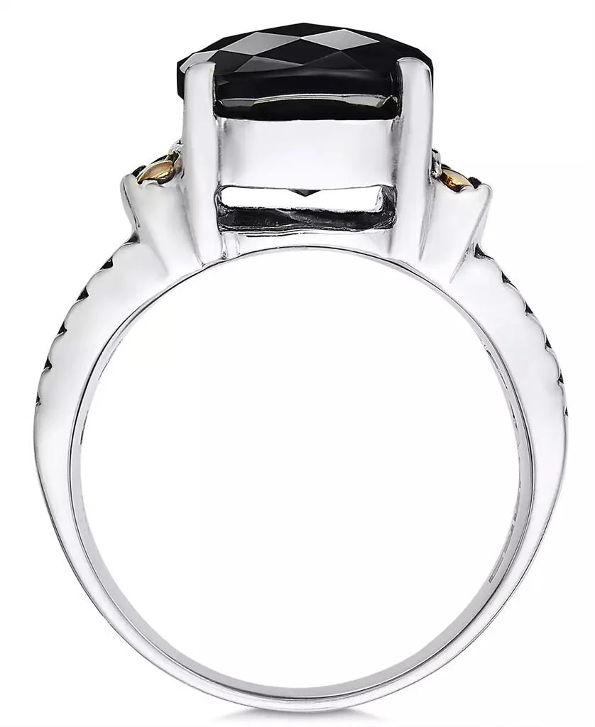 Effy Eclipse by EFFY® Onyx Statement Ring in Sterling Silver & 18k Gold 2