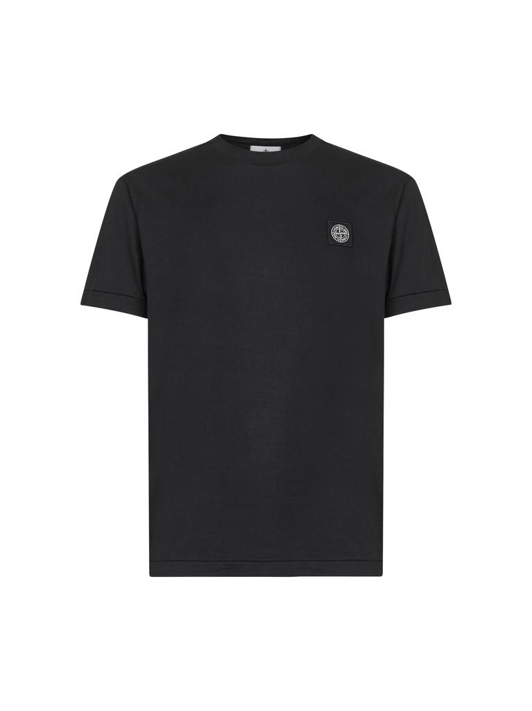 Stone Island STONE ISLAND | Black jersey Compass patch T-shirt | Man | S