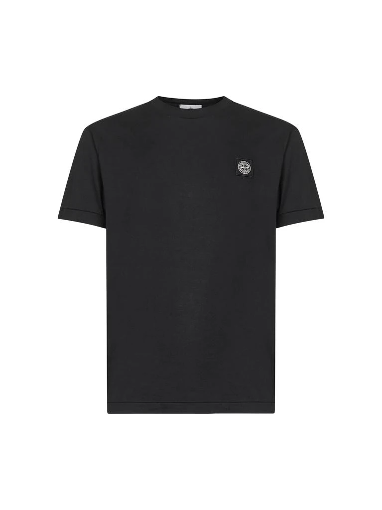 Stone Island STONE ISLAND | Black jersey Compass patch T-shirt | Man | S 1