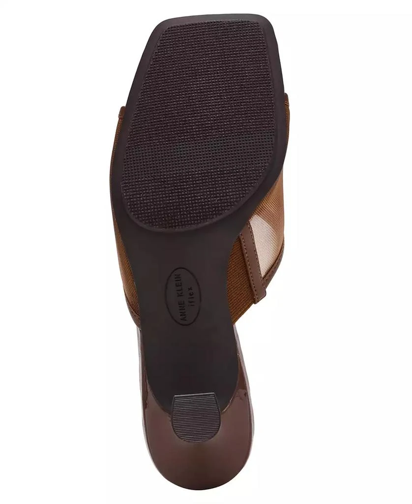 Anne Klein Women's Julie Square Toe Mesh Mule Dress Sandals 5