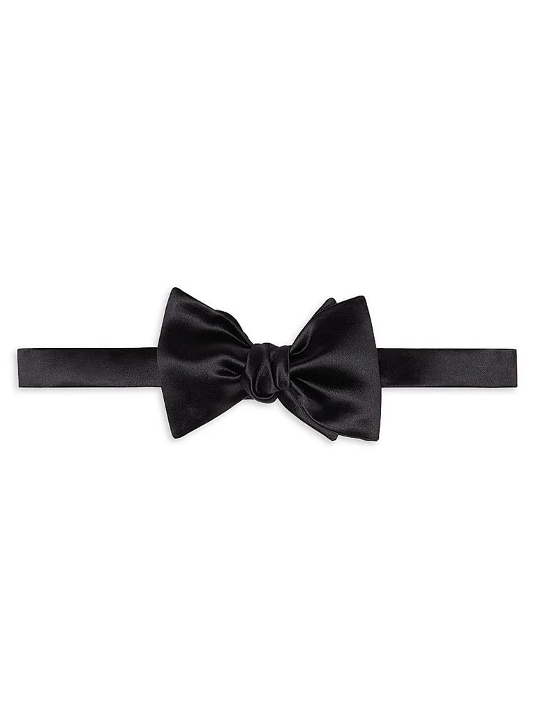 Brunello Cucinelli Cotton And Silk Satin Bow Tie 1