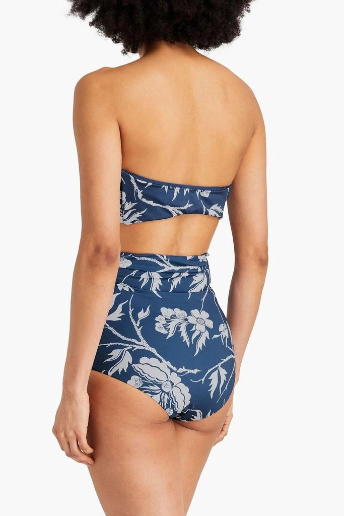 Mara Hoffman Kai knotted floral-print bandeau bikini top 3