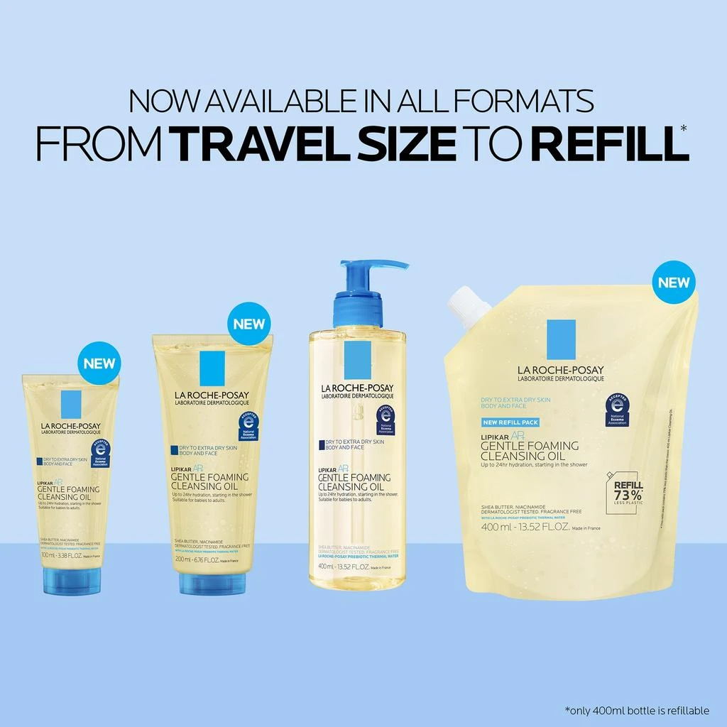 La Roche Posay La Roche-Posay Lipikar AP+ Gentle Foaming Cleansing Oil 11