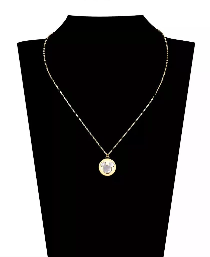 Disney Mother of Pearl Mickey Mouse Pendant Necklace 4