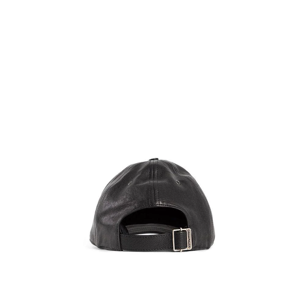 Saint Laurent Cassandre Leather Cap - NWT Saint Laurent Cassandre Leather Cap – On Sale Now with Up to  main image 3