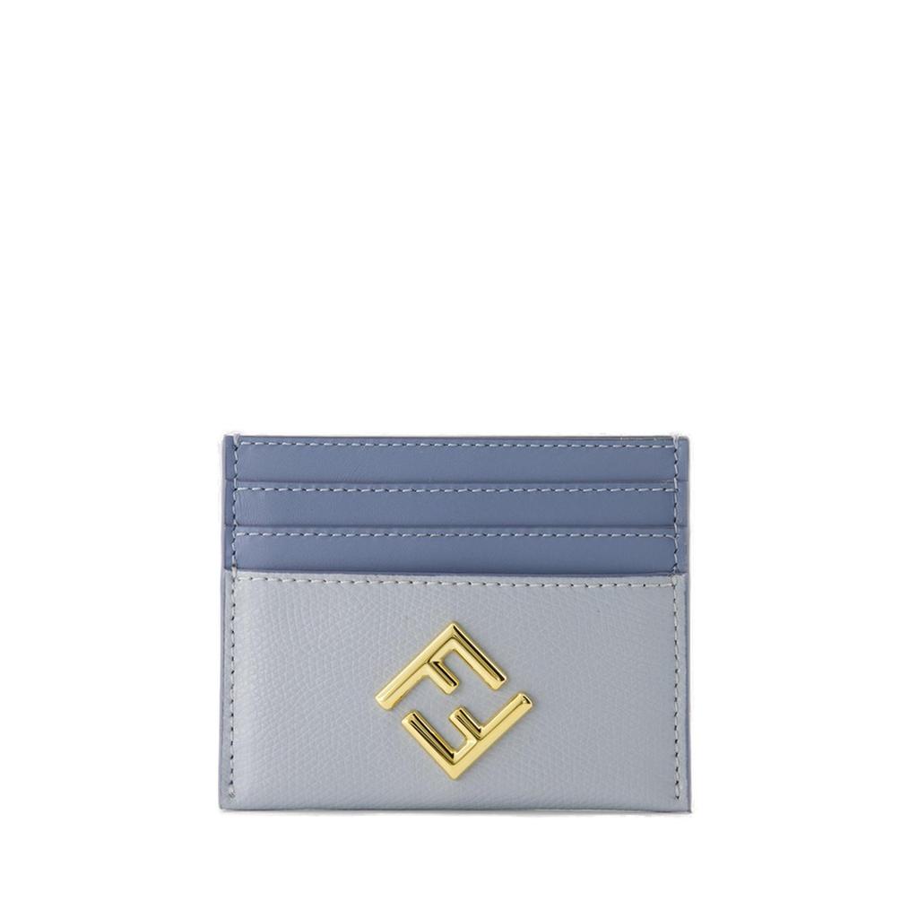 【Fendi】Baguette FF jacquard card holder - Blue Baguette Card Case Fabric Blue | Fendi