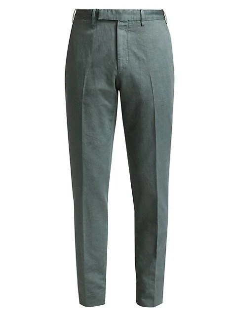 Zegna Flat Front Trousers 6