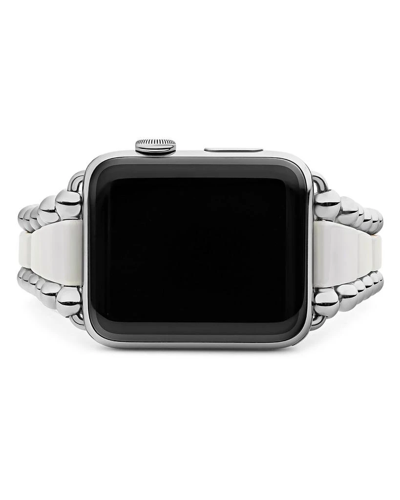 LAGOS White Ceramic Smart Caviar Apple™ Watch Band, 38mm-42mm 7