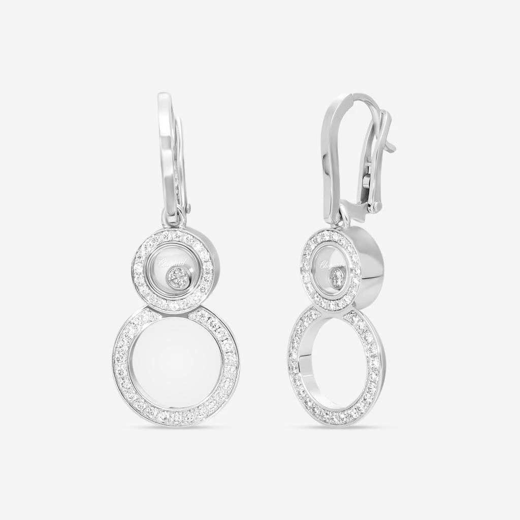 Chopard Chopard Happy 8 18K White Gold Diamond Drop Earrings 839209-1002 1
