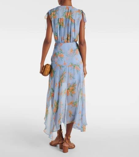 VERONICA BEARD Dovima floral silk maxi dress 3