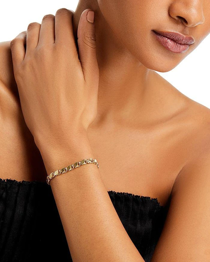 Alberto Amati 14K Yellow Gold Mirror Link Bracelet 2