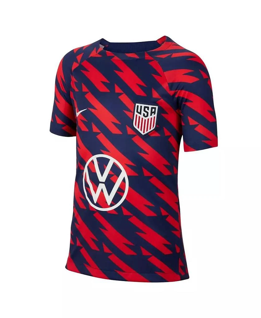 NIKE Big Boys Red USMNT Academy Pro Pre-Match Top 5