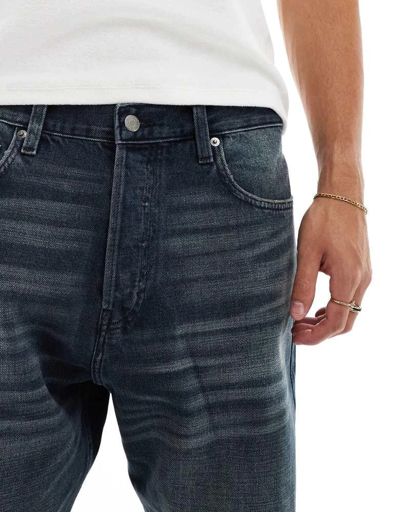 Weekday Weekday Time baggy fit bootcut jeans in deep ocean blue 2